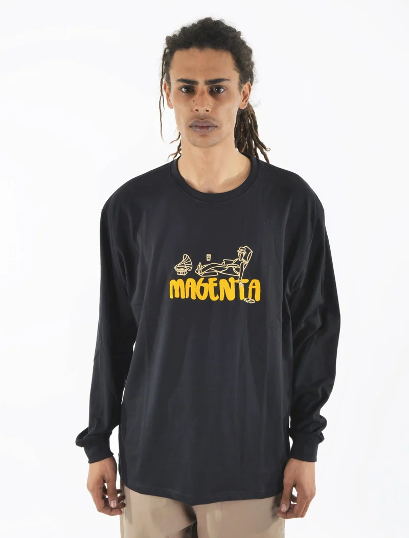 Magenta Dreamer Long Sleeve Black