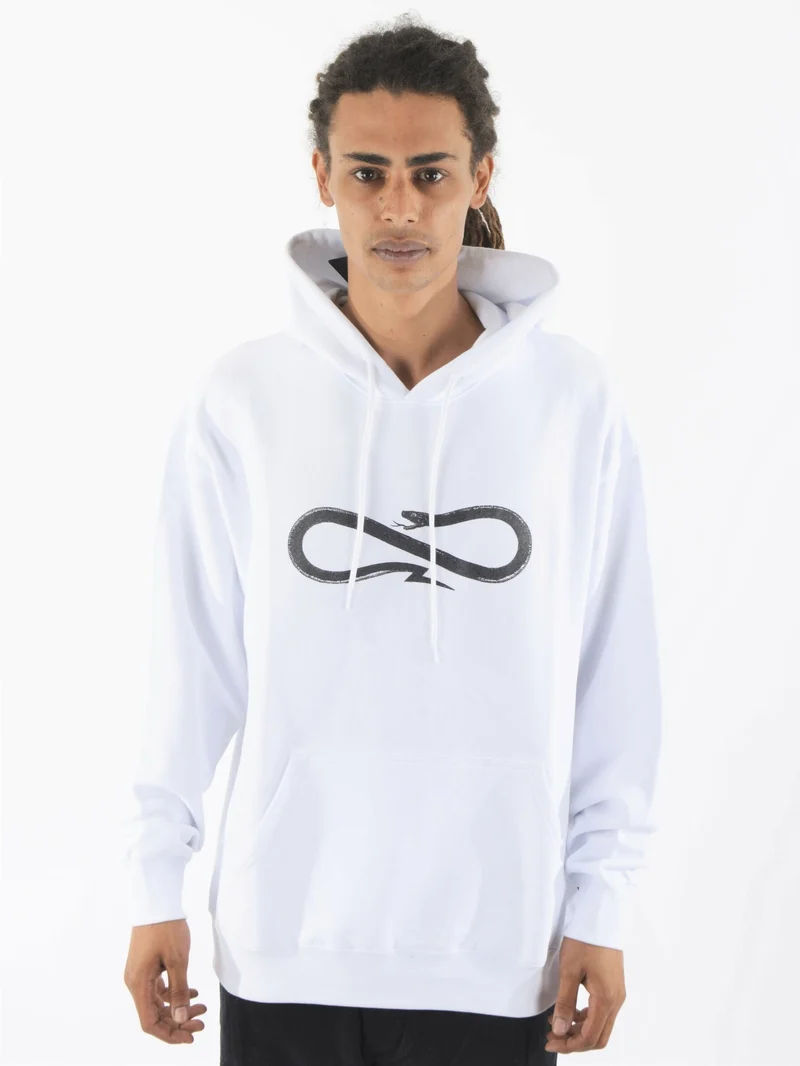 Propaganda Logo Hoodie Felpa White