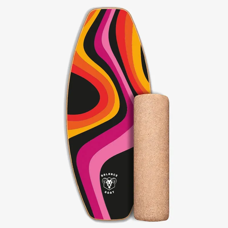 Daffy Boards Allrounder Balance Board Set mit Korkrolle