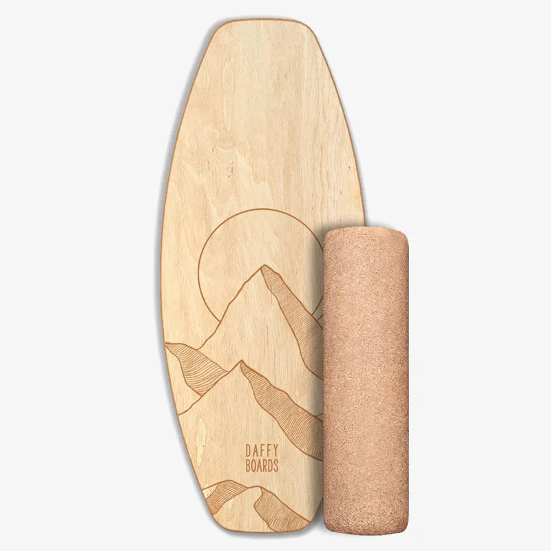 Daffy Boards Allrounder Balance Board Set mit Korkrolle