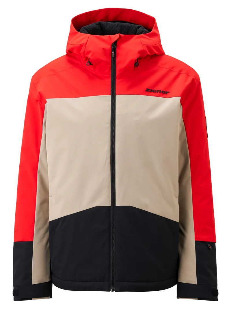 ZIENER TARAINO Herren Skijacke Rot, funktionell & wattiert