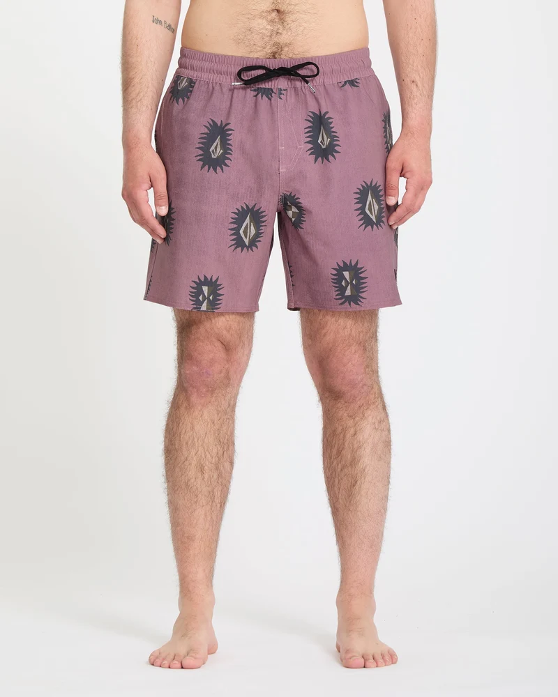 Psyche Cotton Trunk 17" Boardshorts - Stone Rose