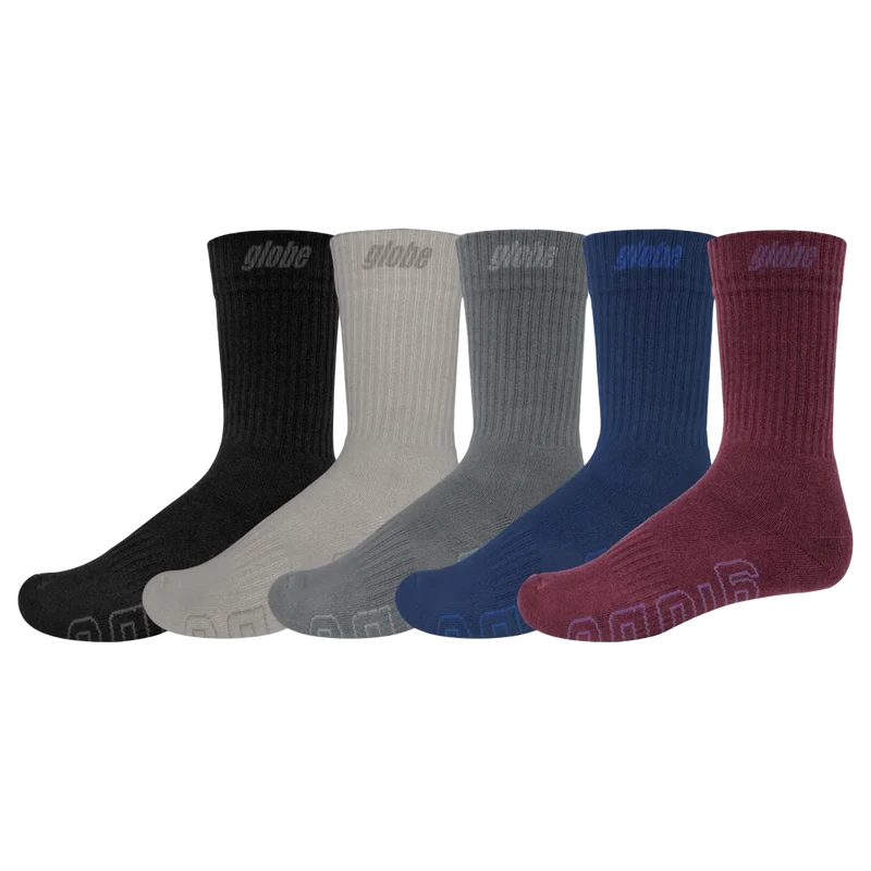Impact Hi Crew 5 Pack Sock