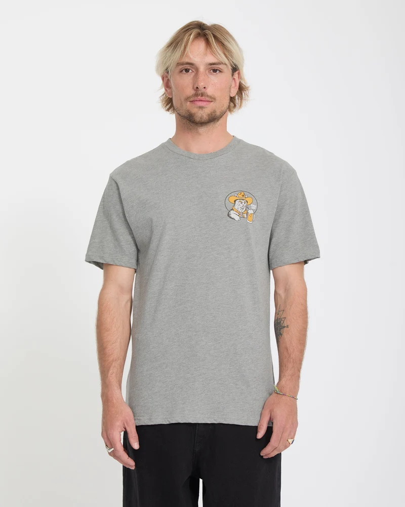 Meowdy T-Shirt - Heather Grey