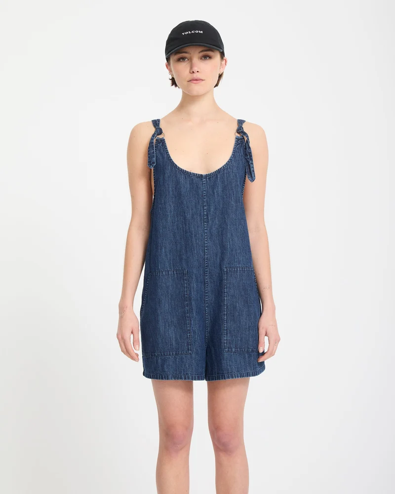 Lived In Kurzer Romper - Deja Blue