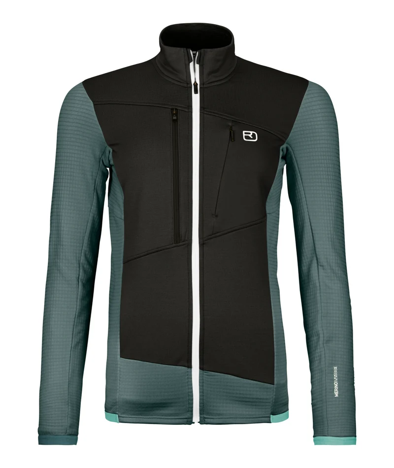 FLEECE GRID JACKET W
