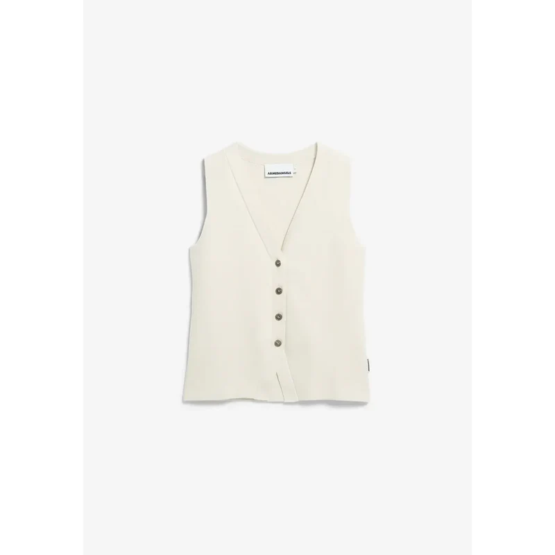 Compact Buttoned Knit Vest