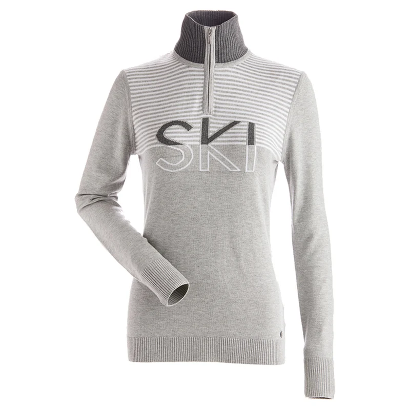 NILS Sun Valley 1/4 Zip Logo Women's Sweater