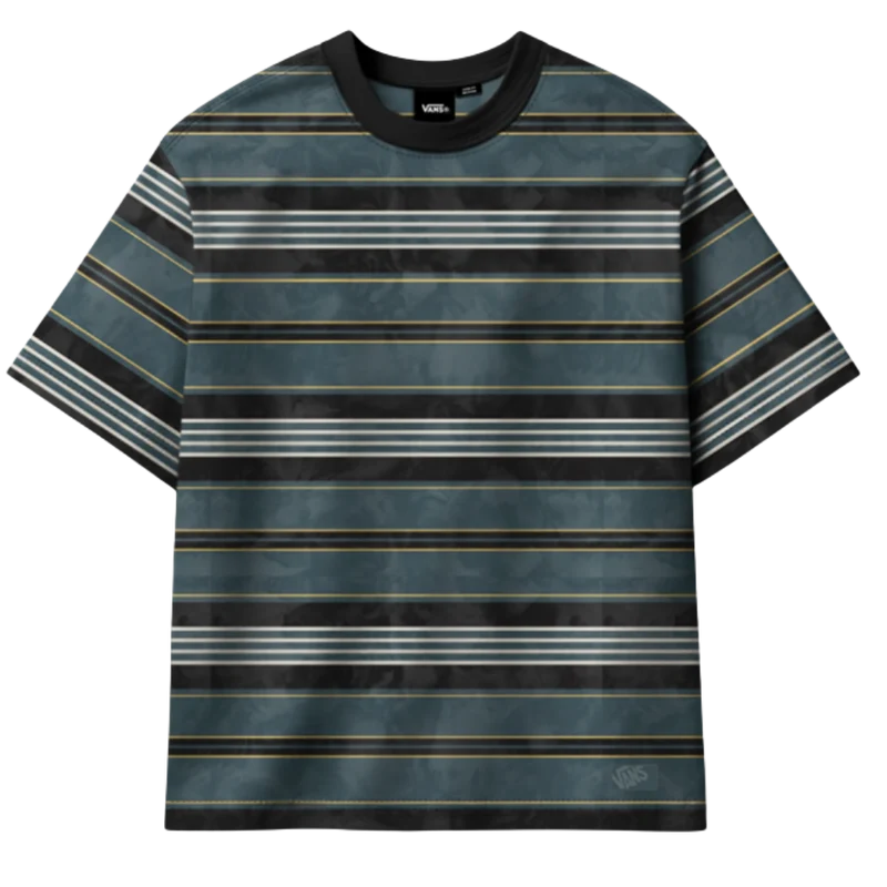 LX Pique Stripe SS Knit