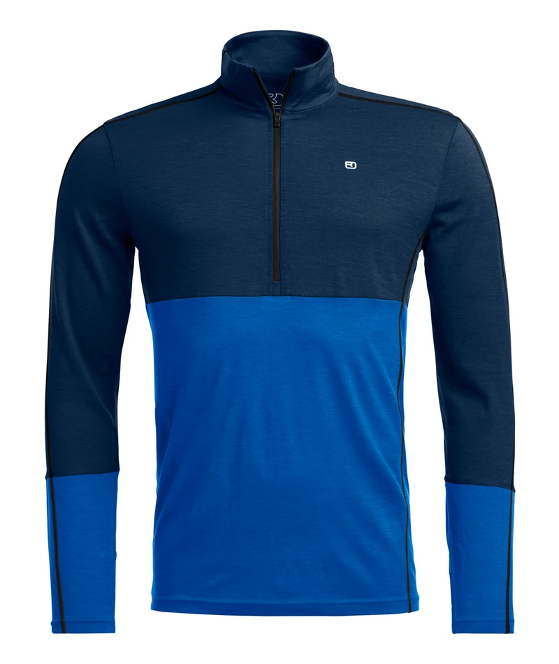 ORTOVOX 185 ROCK'n'WOOL ZIP NECK M Merinowolle