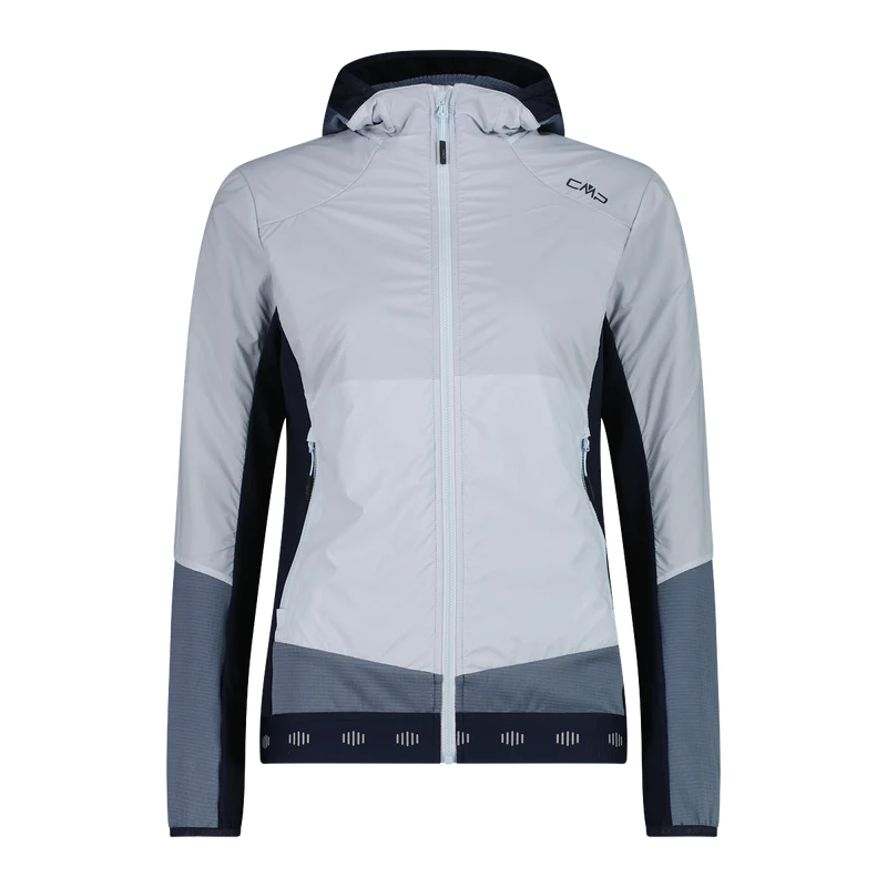 WOMAN JACKET HYBRID FIX HOOD