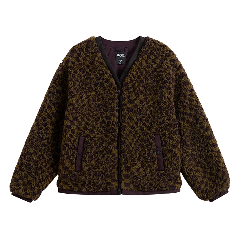 W Suffolk Cheetah Check Pile Coat