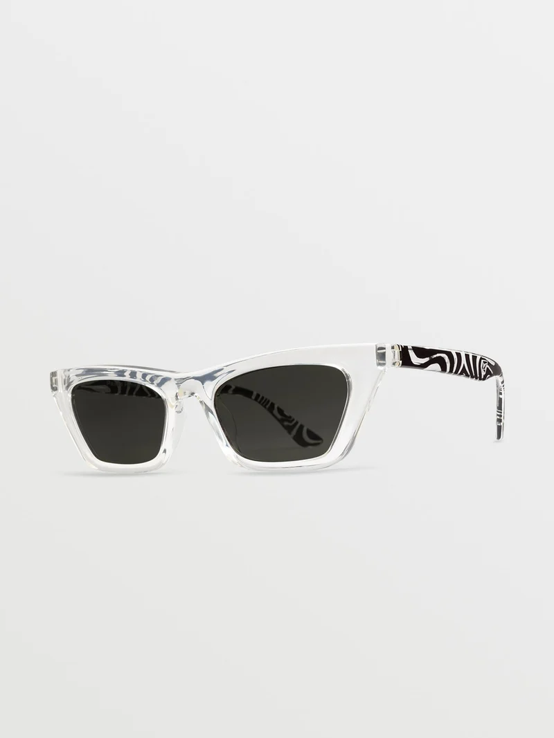 Peace Punk Asphalt Beach Sonnenbrille (Gray Lens) - ASPHALT BLACK
