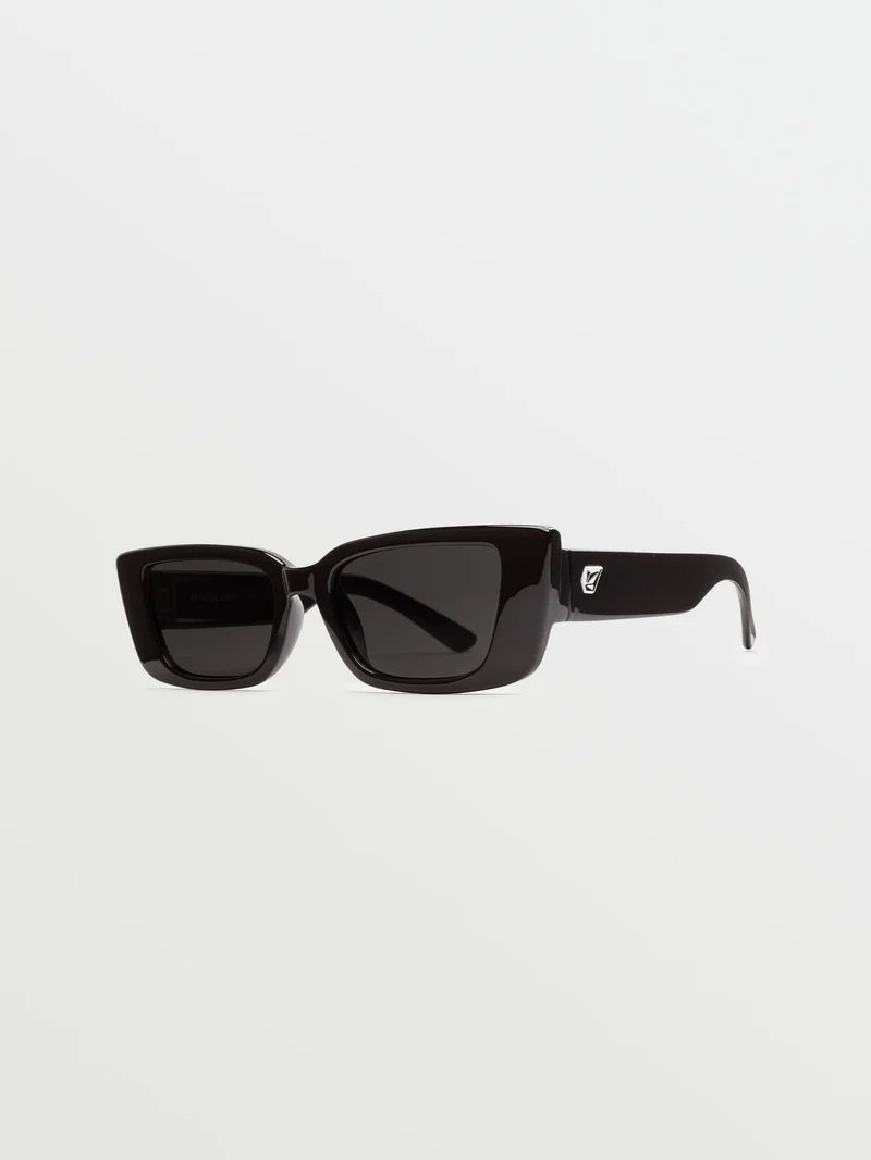 Strange Land Gloss Black Sonnenbrille (Gray Lens) - BLACK