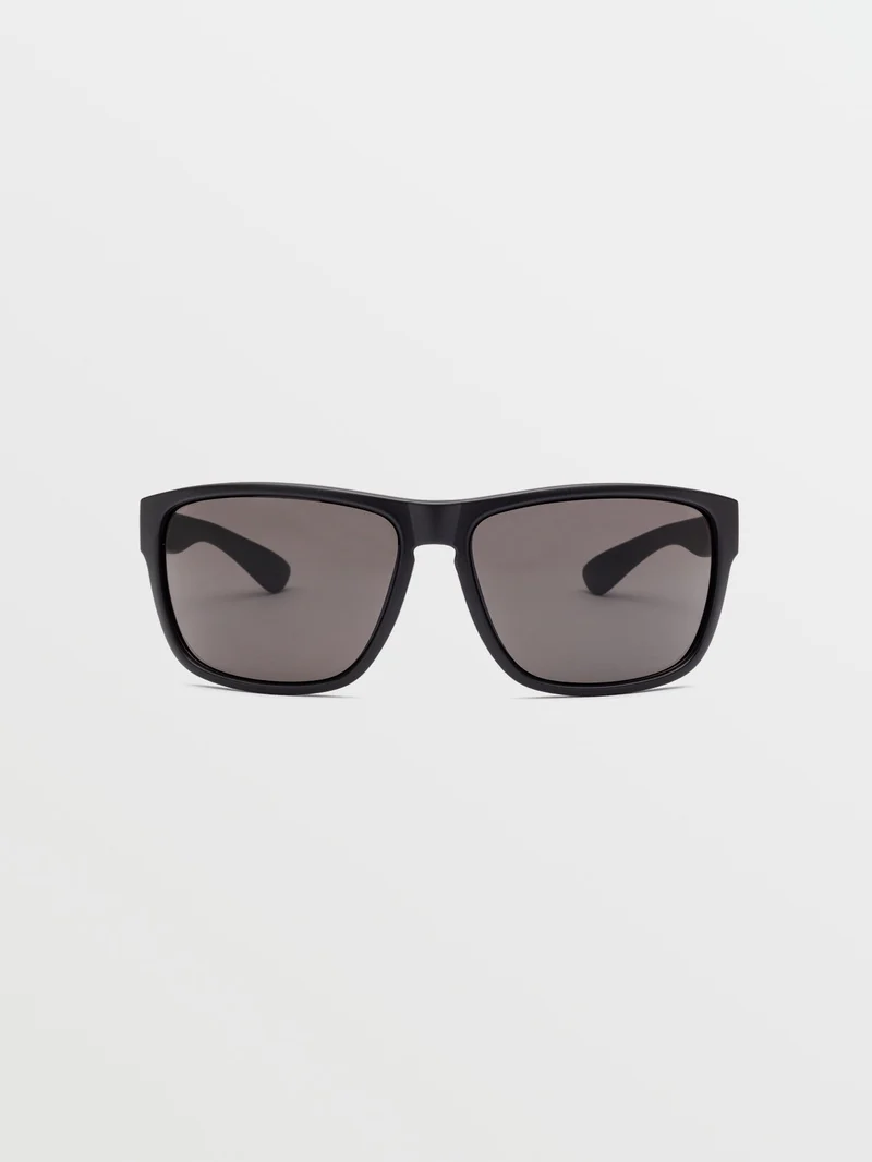 Baloney Matte Black Sonnenbrille (Gray Lens) - GRAY