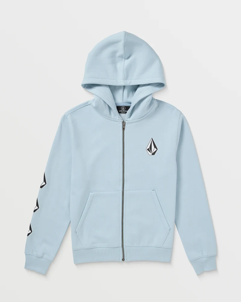 Iconic Stone Zip Kapuzenpullover - ICE BLUE - (KINDER)