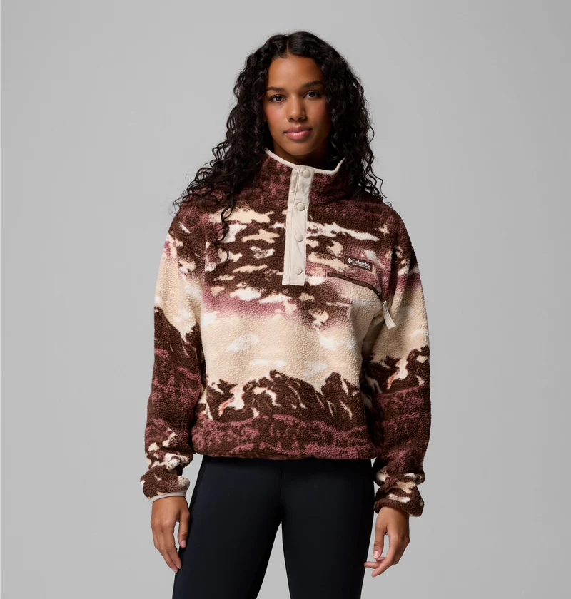 COLUMBIA Helvetia II Printed Cropped Half S Fleecejacke