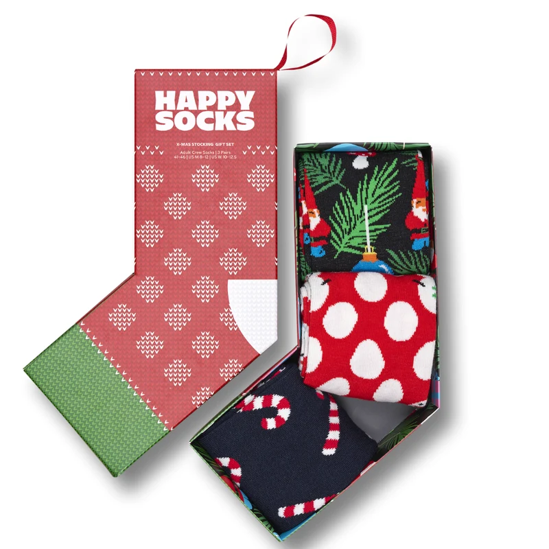 3-Pack X-Mas Stocking Socks Gift
