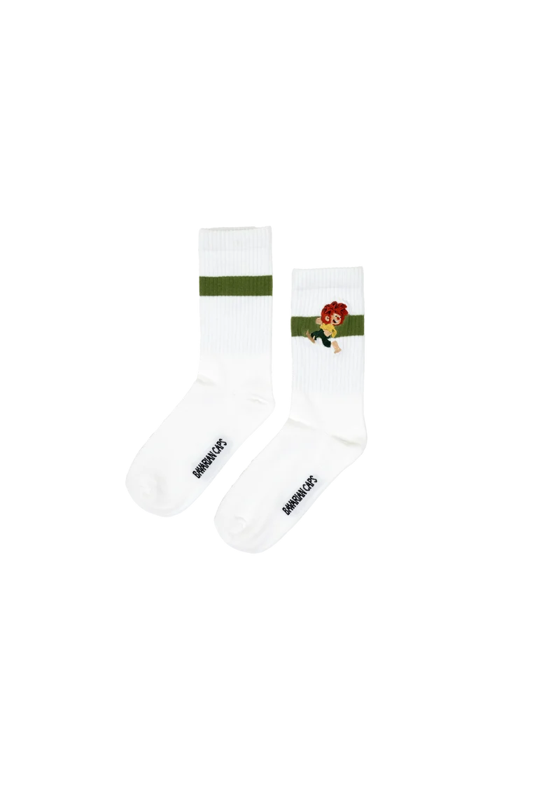 BAVARIAN CAPS Sportsocken PUMUCKL LACHT Weiß
