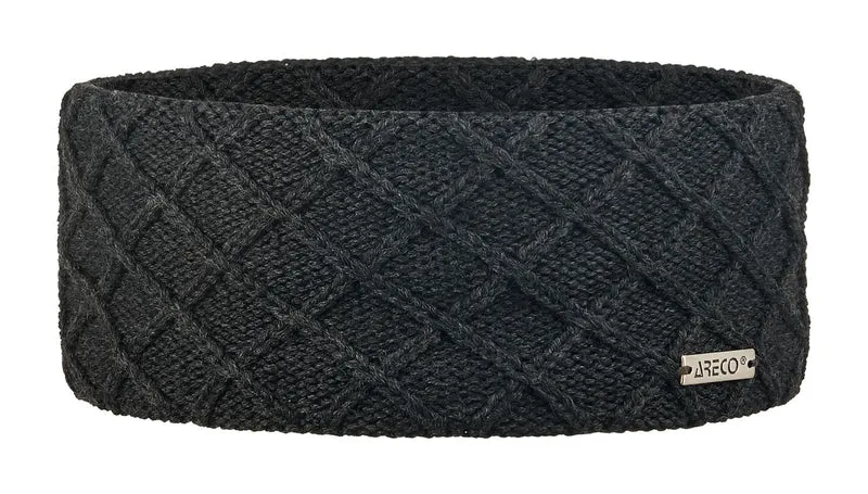 ARECO Stirnband aus Merinowolle mit Microfleece-Futter