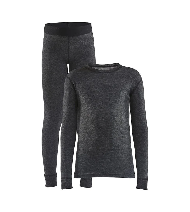 CRAFT CORE WOOL MERINO SET JR Thermounterwäsche Kinder