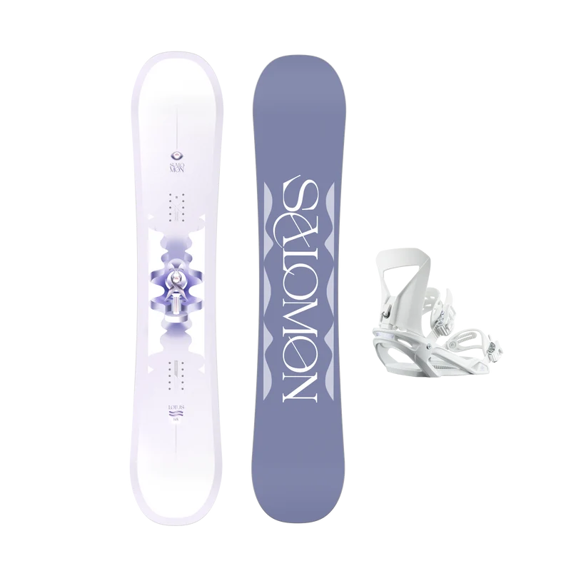 SALOMON BOARD SET LOTUS+SPELL WHITE Snowboard Anfänger