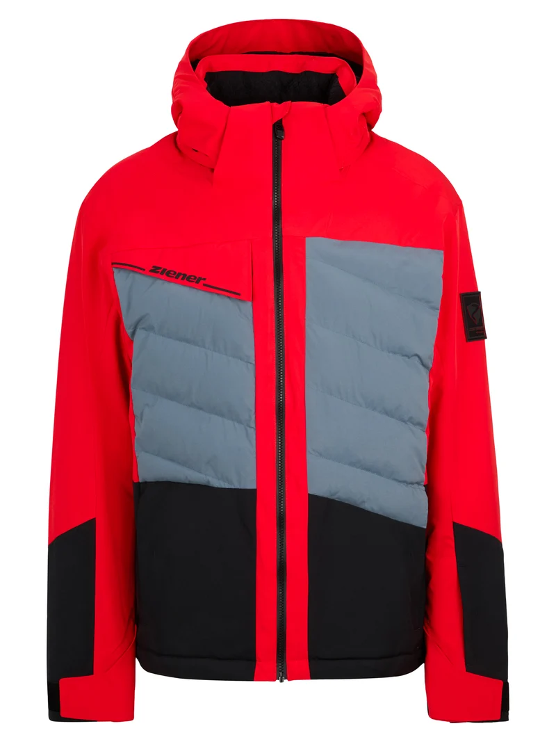 ZIENER TIDAL-Z Herren Skijacke Rot, wattiert & funktionell