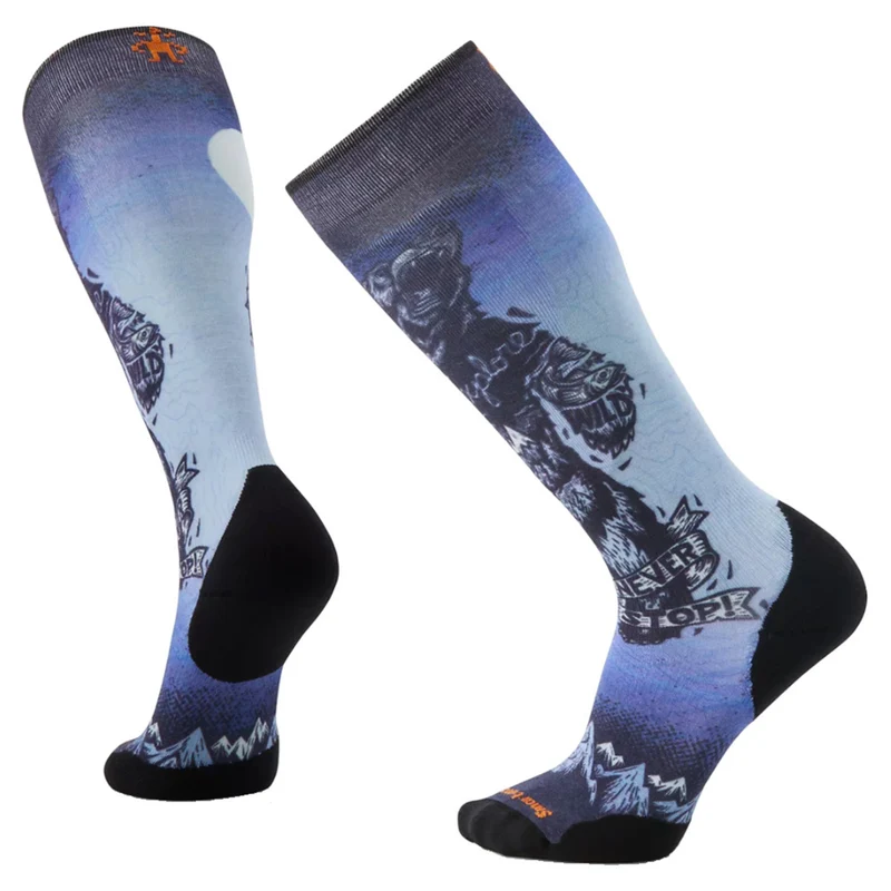 Smartwool Ski Targeted Cushion Always Explore Print OTC Sock