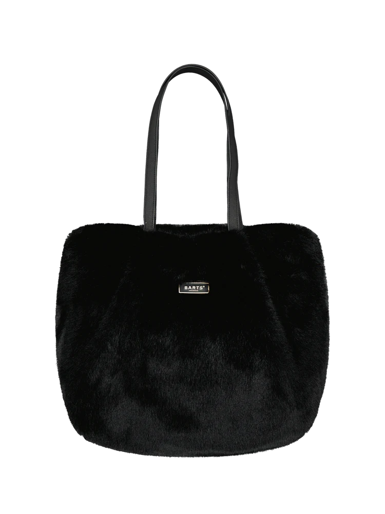 BARTS Djupa Totebag Kunstpelz Tragetasche schwarz