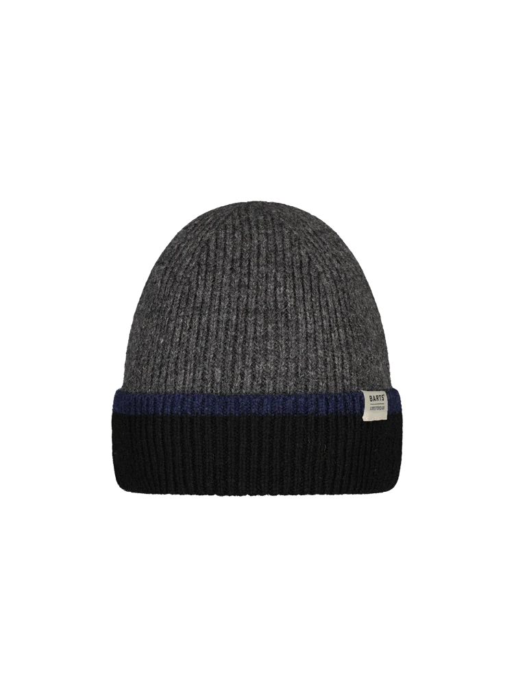 BARTS Pharon Beanie Herren Wollmütze mit Umschlag
