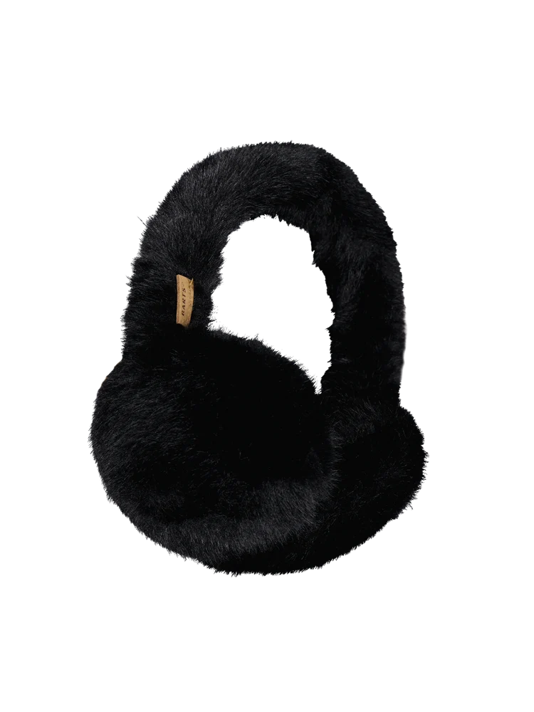 BARTS Big Fur Earmuffs - Schwarze Kunstpelz-Ohrenschützer