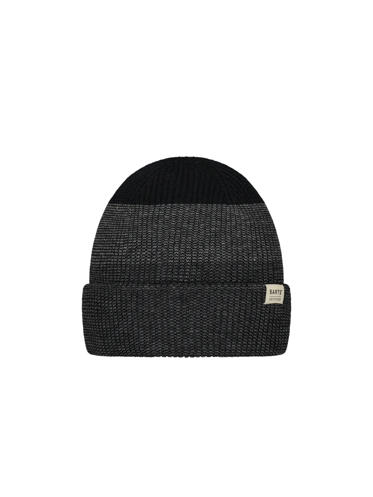 BARTS Taku Beanie Gestreifte Mütze Schwarz