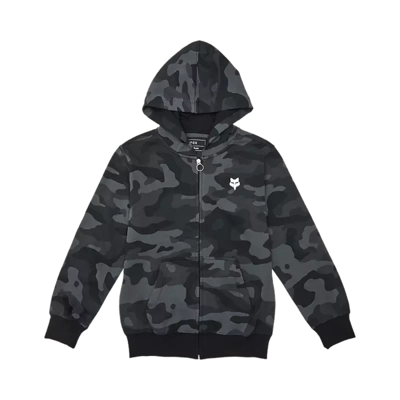 Yth Fox Head Camo Flc Zip