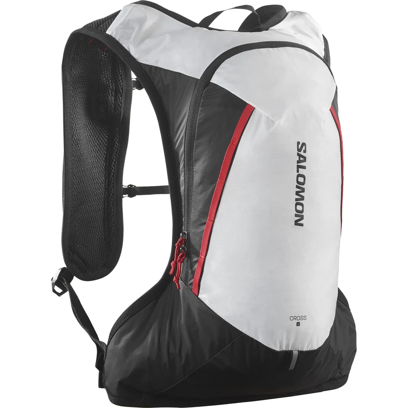 SALOMON CROSS 8 Trailrunning Rucksack 8L Weiß/Schwarz/Rot