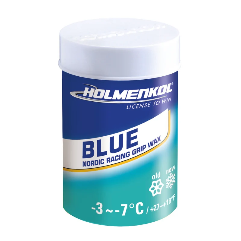 HOLMENKOL Grip Blue Gripwachs für trockenen Altschnee