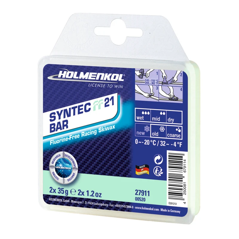 HOLMENKOL Syntec FF 21 Bar 2x35g Skiwachs
