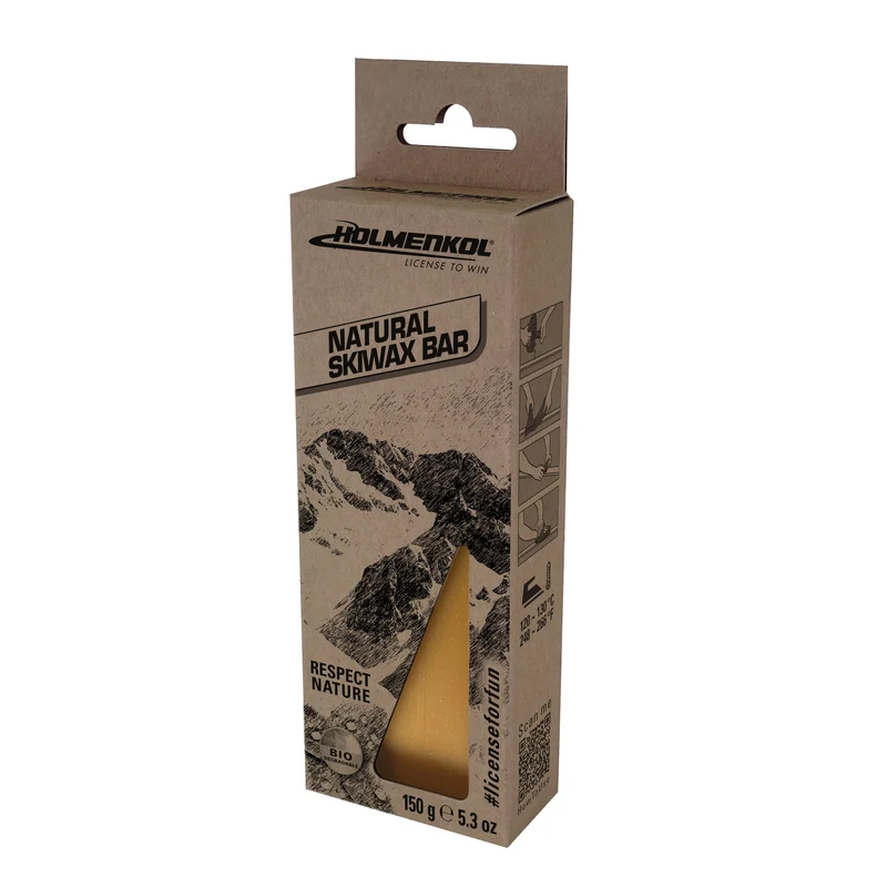 HOLMENKOL Natural Skiwax Bar 150g Bio Heißwachs