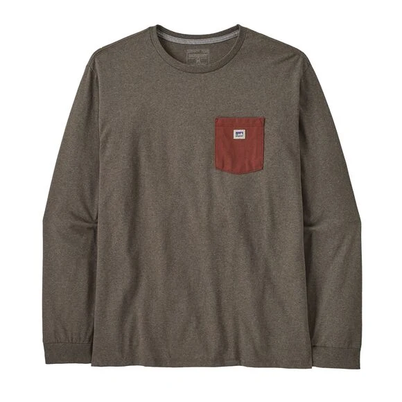 Ms L/S Shop Sticker Pocket Responsibili-Tee