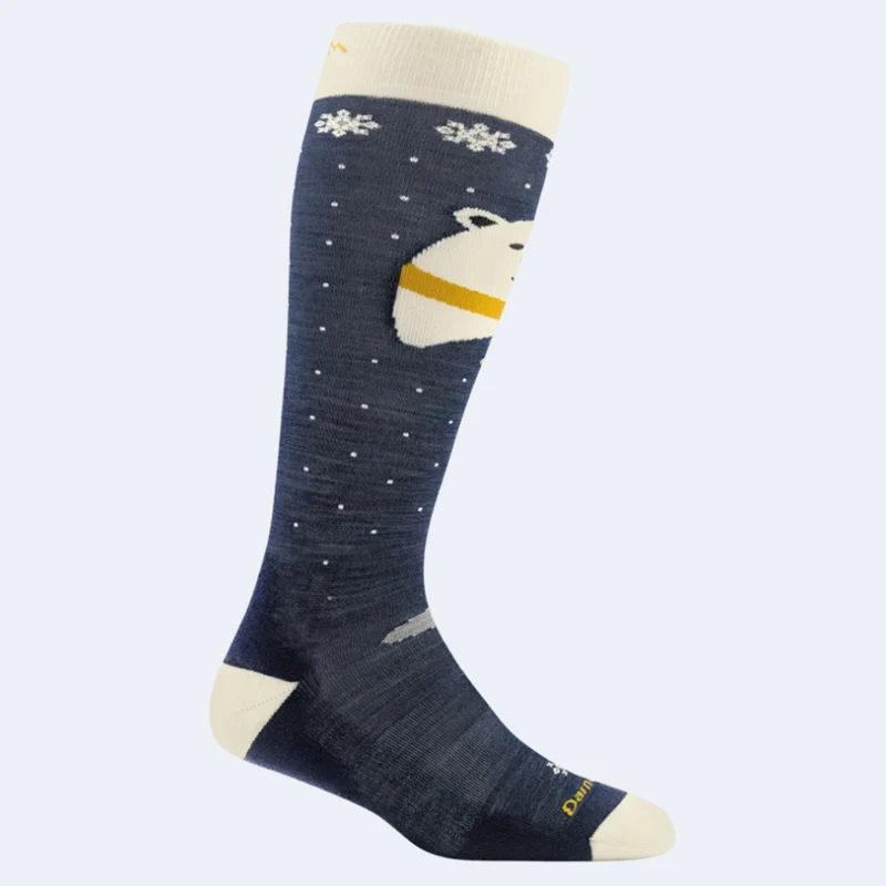 Darn Tough Polar Bear OTC Midweight with Padded Shin Junior Sock