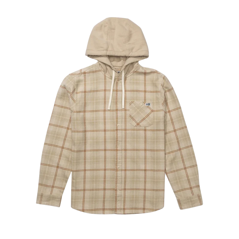Whitewash Hooded Flannel