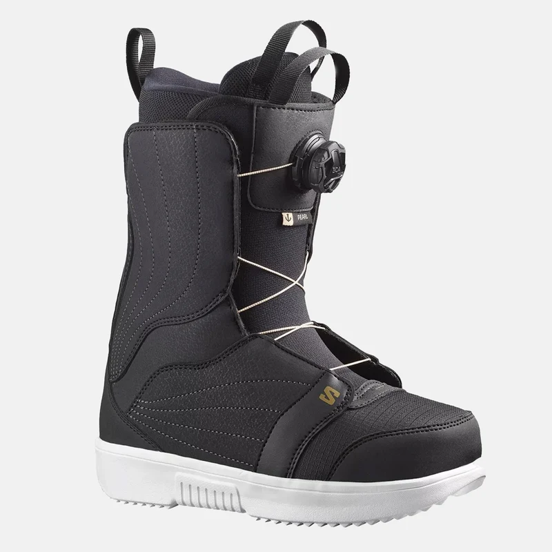 Salomon Pearl Boa Boot - Black / White / Gold