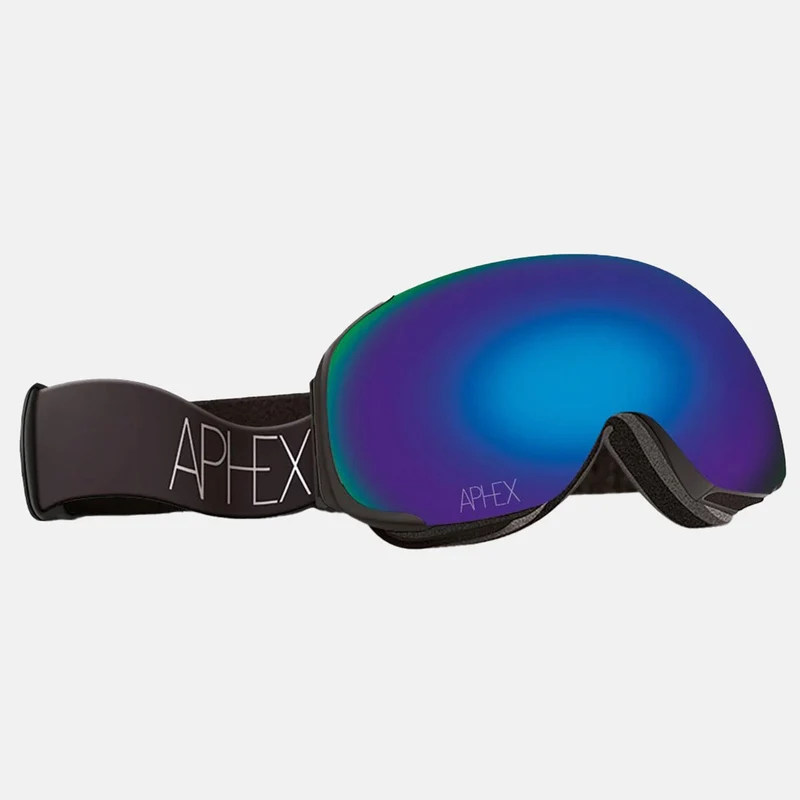 Aphex Kepler Junior Matt Black Goggle - Revo Blue