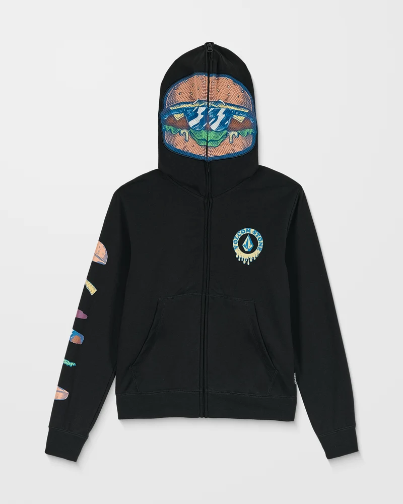 Burgstone Full Zip Up Hoodie - Black - (KINDER)