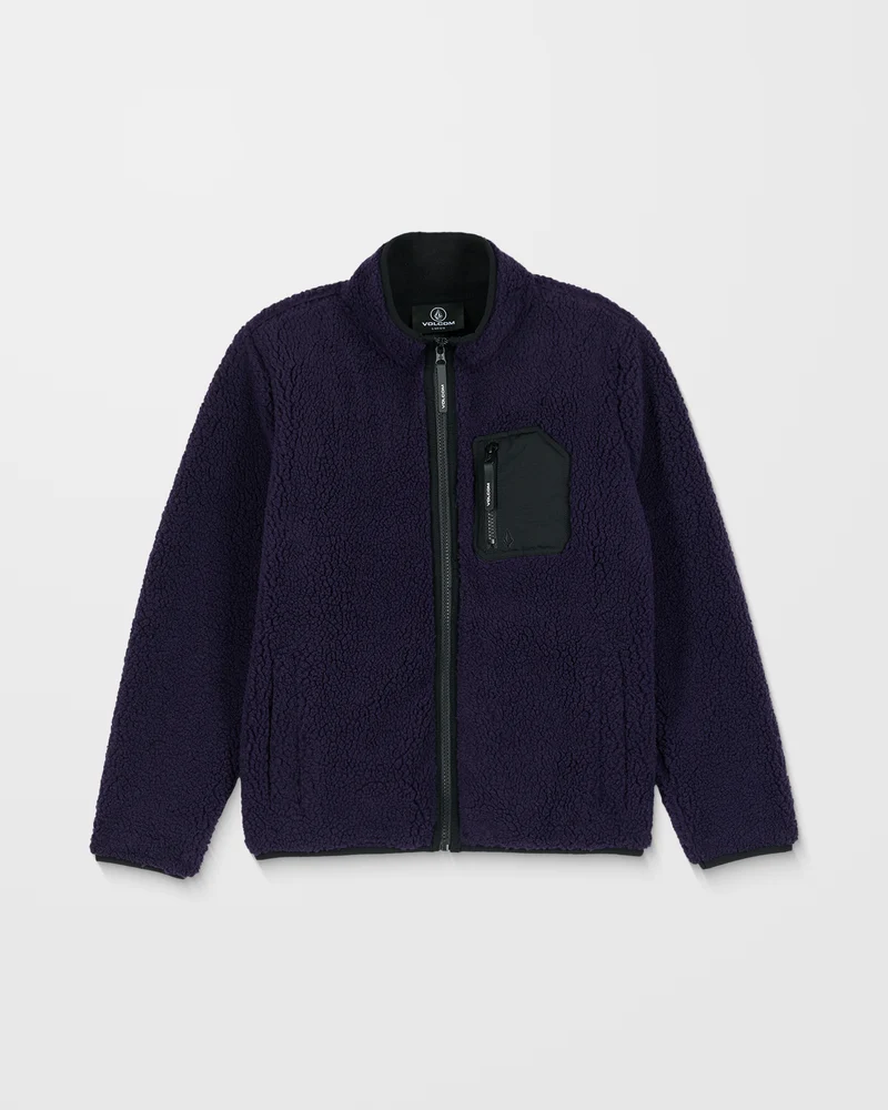 Muzzer Fuzzar Zip Sweatshirt - Dark Purple - (KINDER)