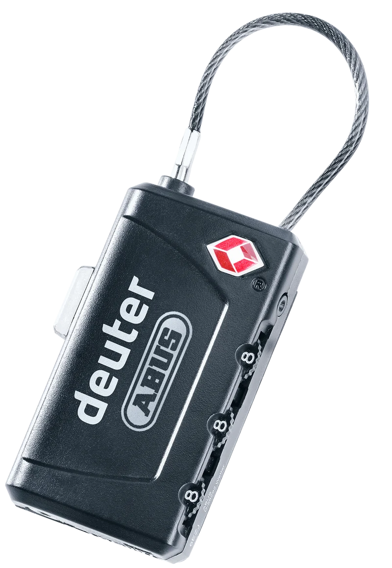DEUTER TSA Kabelschloss mit Zahlencode & Öffnungsanzeige