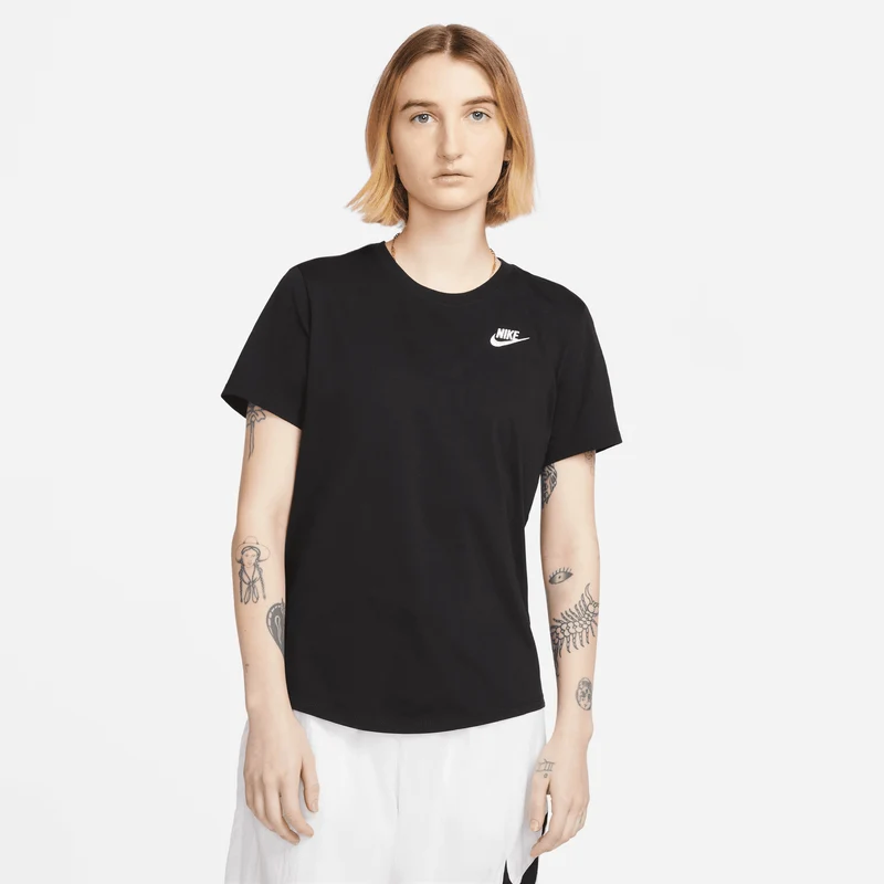 NIKE Damen Shirt W NSW TEE CLUB Kurzarm Baumwolle