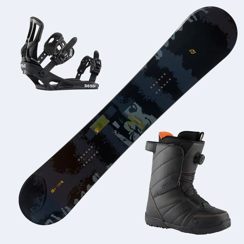 2026 K2 Courier Snowboard with Rossignol Crank Boa H4 Boots and Rossignol Battle Bindings