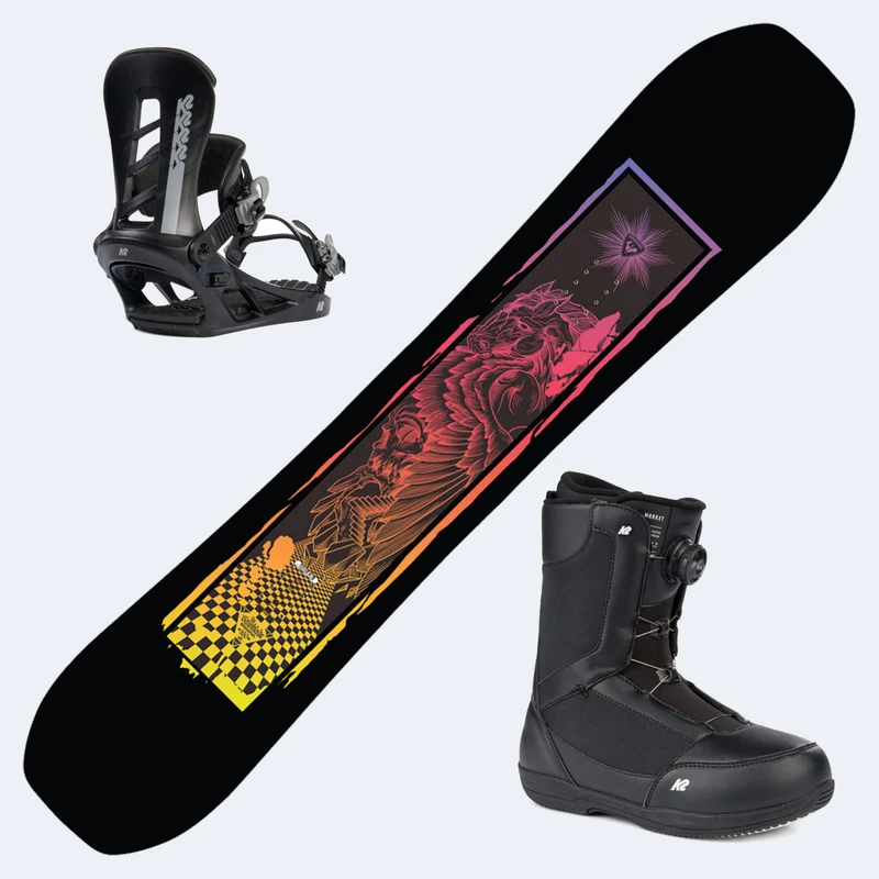 2025 Rossignol Sawblade Snowboard with K2 Market Boots And K2 Sonic Bindings