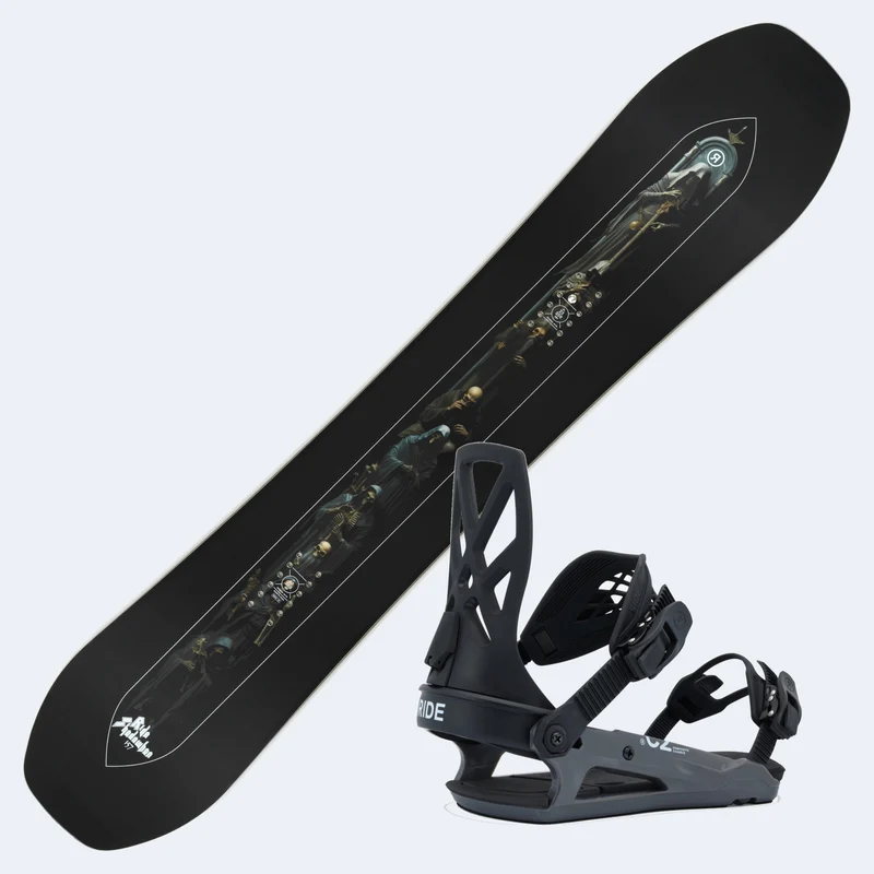 2026 Ride Shadowban Snowboard with Ride C-2 Bindings