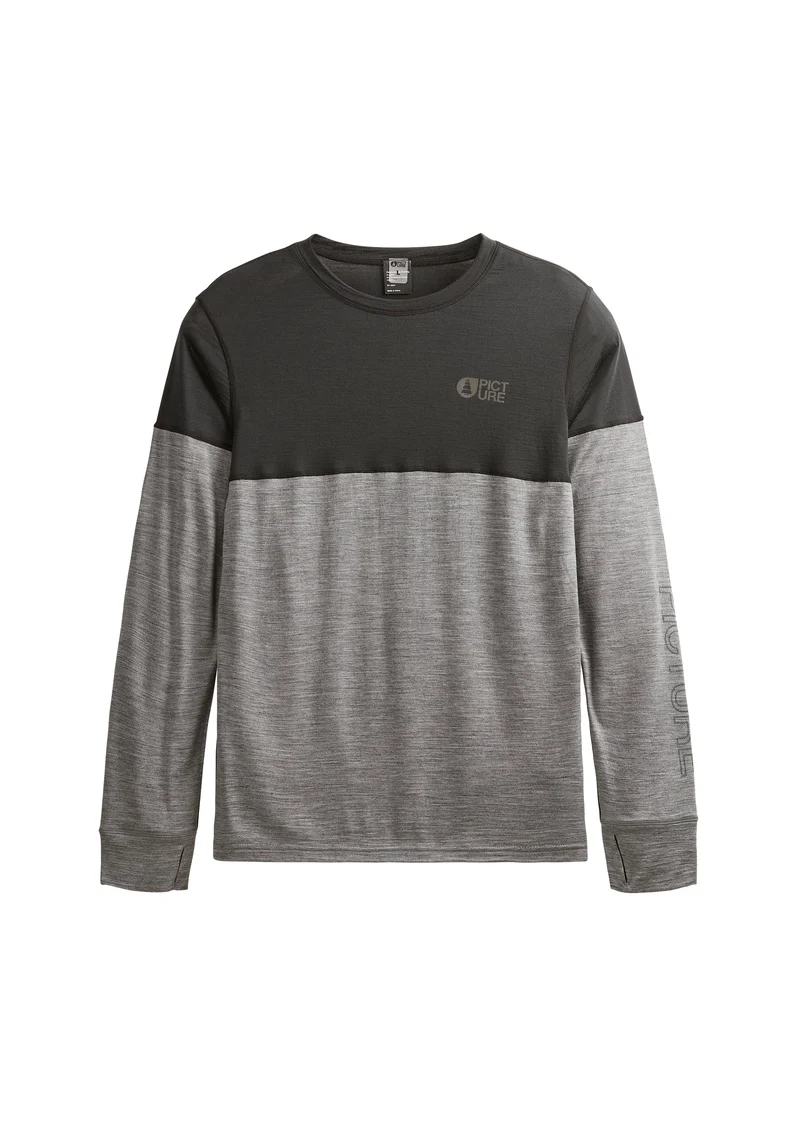 Picture Eaton Men's Merino Top - Grey/Black